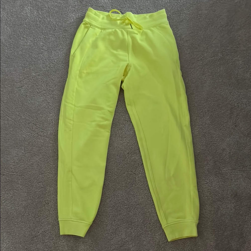 Lululemon Scuba Joggers Neon Yellow